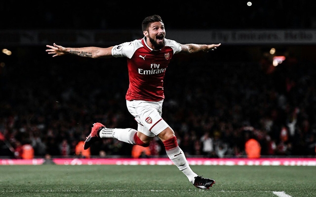 Giroud celebrating