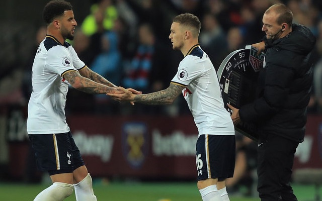 Kieran Trippier replacing Kyle Walker