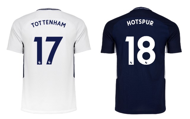 Tottenham Hotspur squad numbers 2017-18