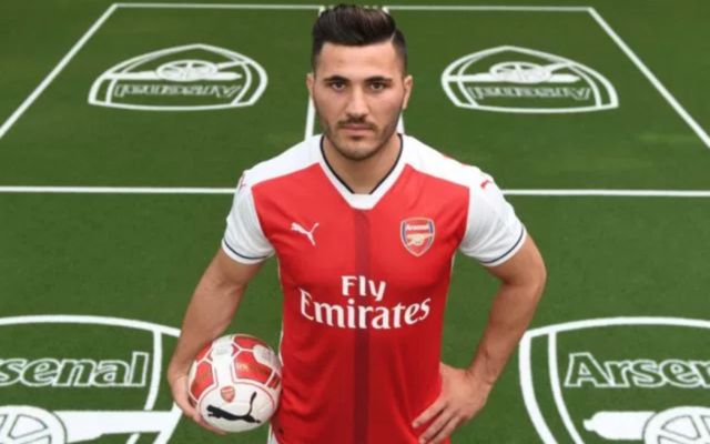 Sead Kolasinac in his Arsenal kit