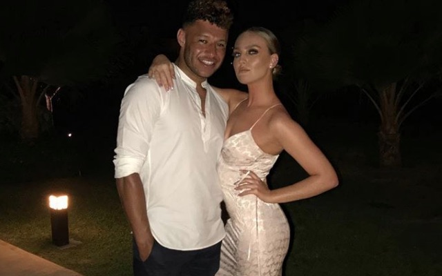 Alex Oxlade-Chamberlain and girlfriend Perrie Edwards
