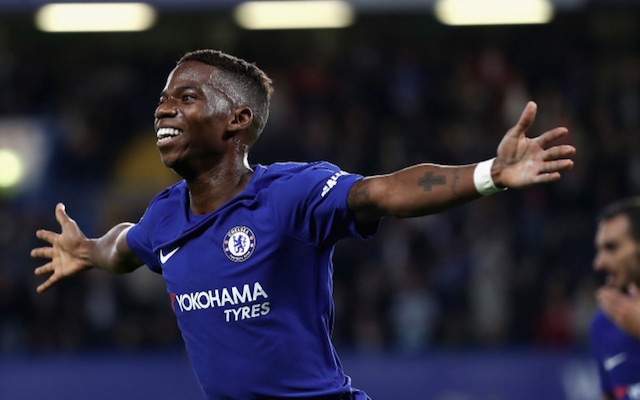 Charly Musonda celebrates first Chelsea goal