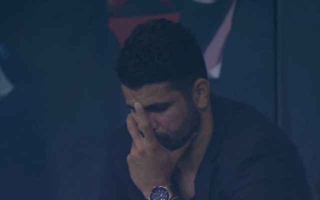 Diego Costa gutted during Atletico 1-2 Chelsea