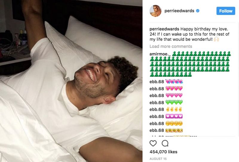 Perrie Edwards wishes Alex Oxlade-Chamberlain happy birthday on Instagram