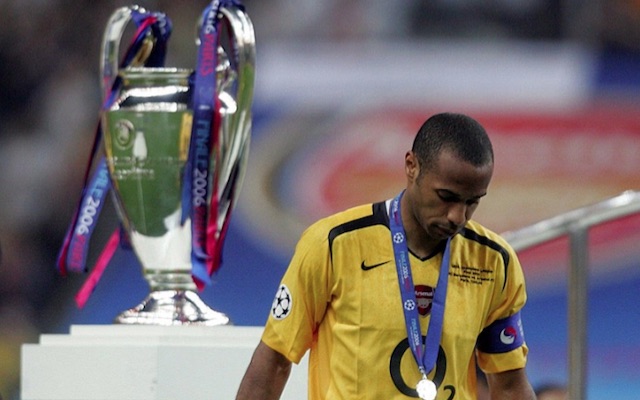 Thierry Henry after Arsenal lost Champions League final