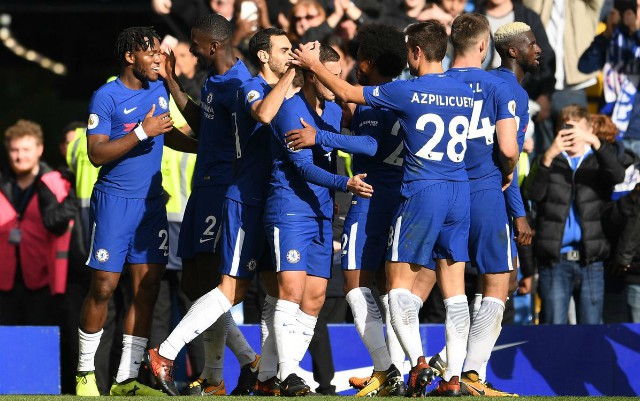 Chelsea celebrate against Watford