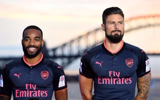Arsenal strikers Alexandre Lacazette and Olivier Giroud