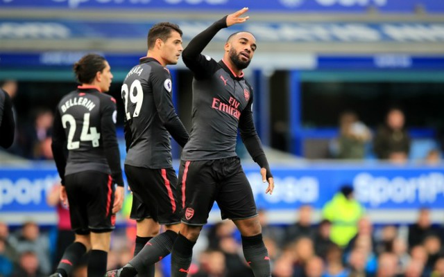 Lacazette scores vs Everton