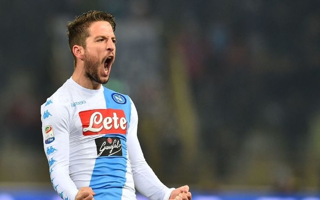 Napoli ace Mertens celebrates