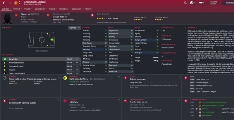 Romelu Lukaku FM18