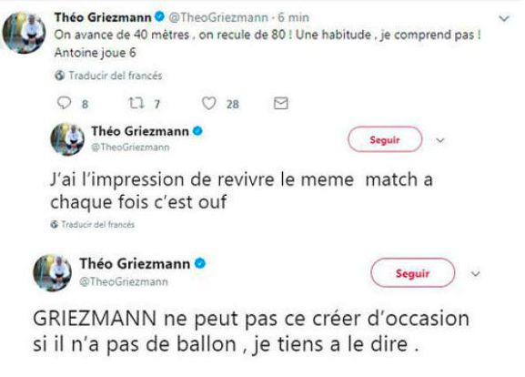 Theo Griezmann tweet