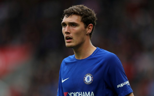 STOKE ON TRENT, ENGLAND - SEPTEMBER 23: Andreas Christensen of Chelsea in action during the Premier League match between Stoke City and Chelsea at Bet365 Stadium on September 23, 2017 in Stoke on Trent, England. (Photo by Richard Heathcote/Getty Images)