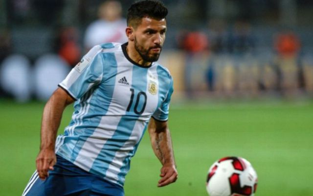 Aguero in action for Argentina - Argentina vs Italy TV Channel