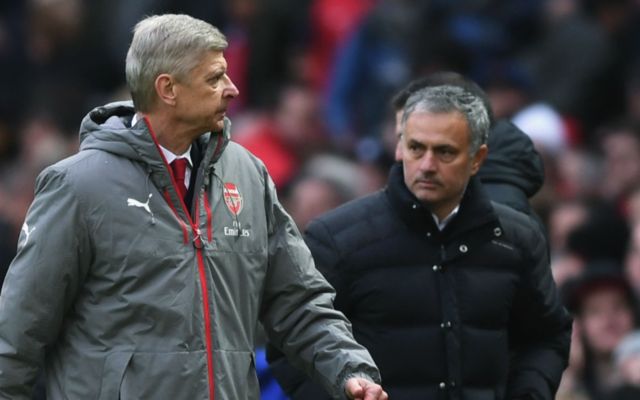 Arsene Wenger and Jose Mourinho