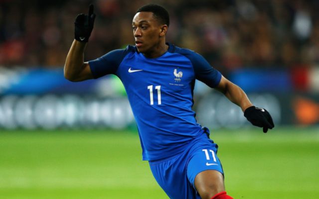 Martial playing for France