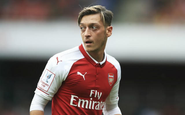 Mesut Ozil in action for Arsenal