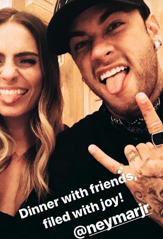 Neymar and Layla Anna-Lee via her Instagram page