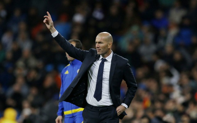 Real Madrid manager Zinedine Zidane