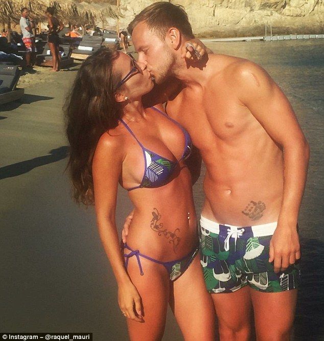 Rakitic and Raquel Mauri