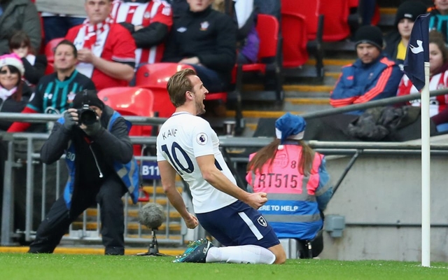 Kane Tottenham celebrates