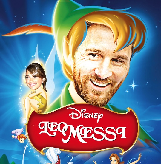 Lionel Messi as Peter Pan