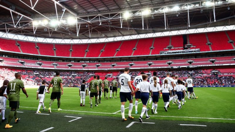 Wembley was almost empty when Spurs hosted Juventus in August