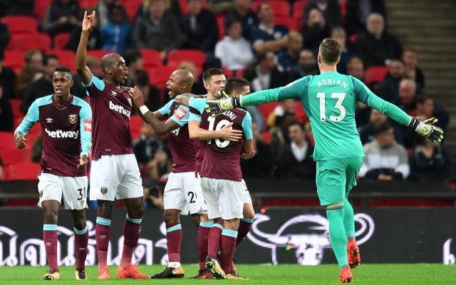West Ham won 3-2 at Wembley in the Carabao Cup in October
