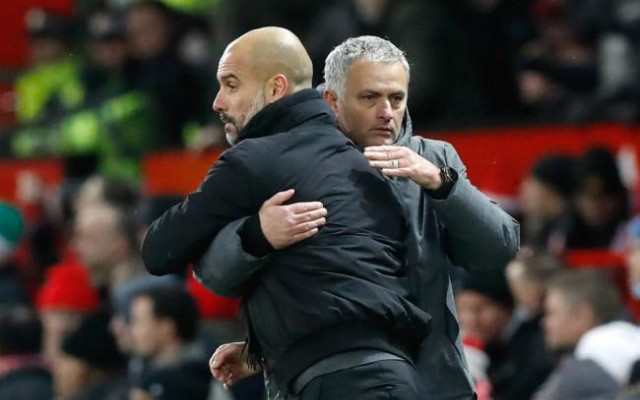 guardiola and mourinho. Man City vs Man Utd TV channel