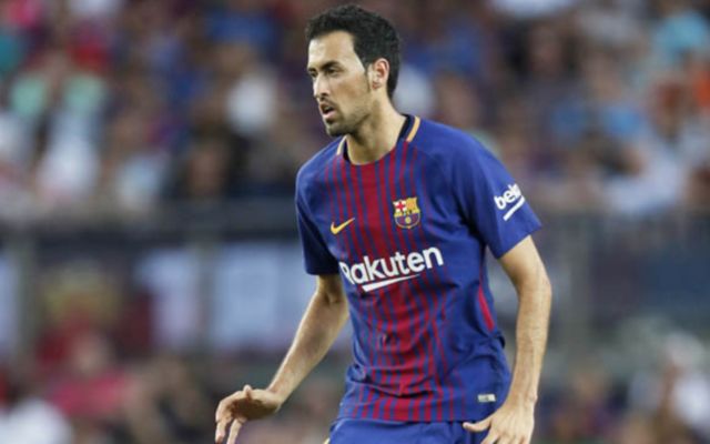 Barcelona's Sergio Busquets. What TV channel is Barcelona vs Roma