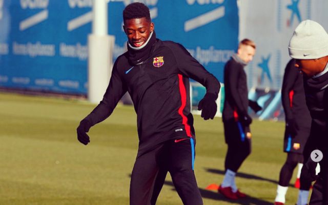 Barcelona winger Ousmane Dembele