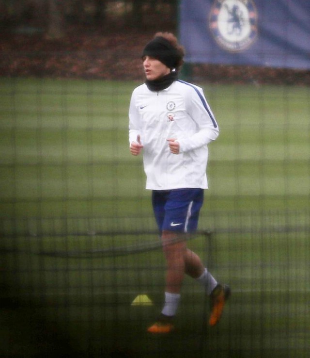 luiz chelsea training