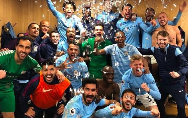 Image result for man city celebrations