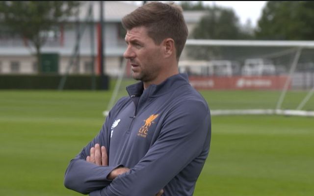 Steven Gerrard Liverpool coach