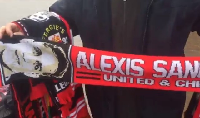 alexis sanchez man utd scarves
