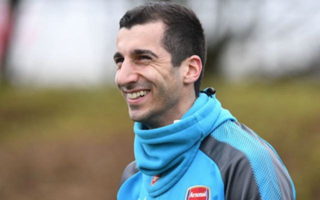 Arsenal's Henrikh Mkhitaryan. Will Mkhitaryan start against Man Utd