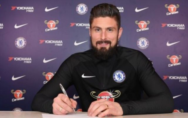 Chelsea striker Olivier Giroud