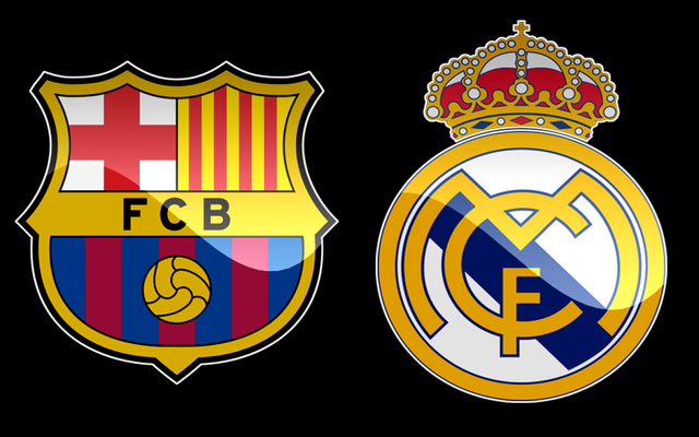 Barcelona Real Madrid badges