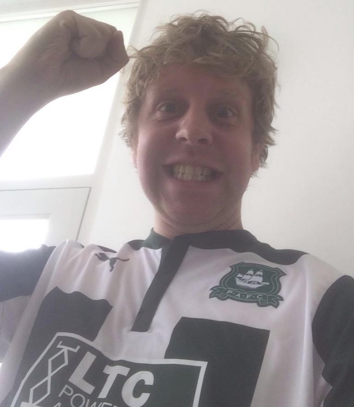 Josh Widdicombe is one of Plymouth Argyle's most famous fans