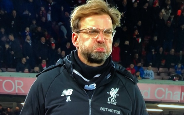Jurgen Klopp gurns as Liverpool blow 2-1 lead to draw with Tottenham at Anfield