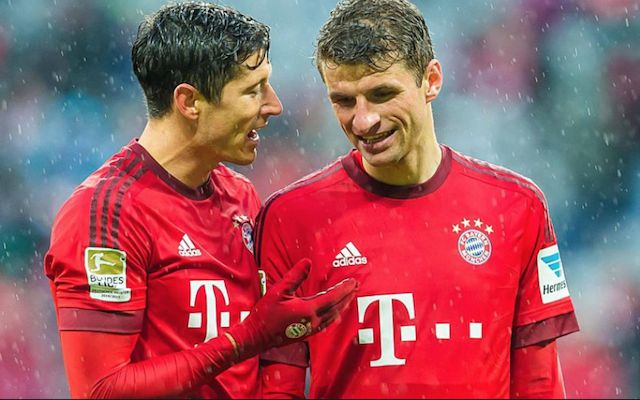 Lewandowski and Muller Bayern Munich