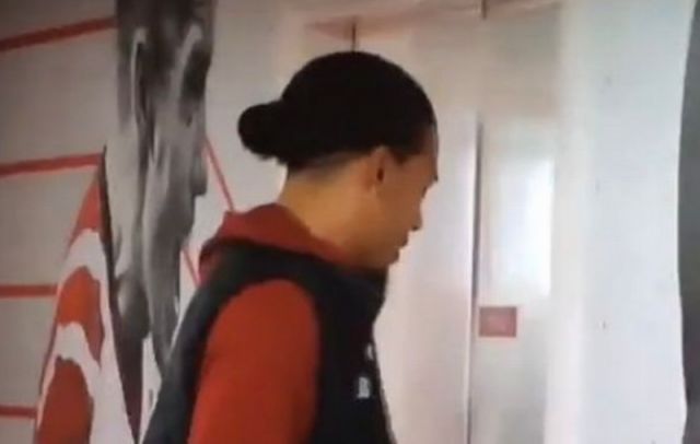 Van Dijk enters Southampton dressing room rather than Liverpool's.