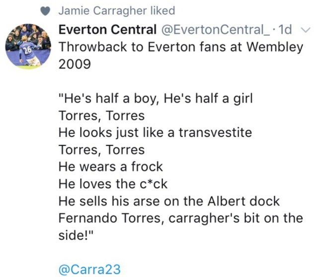 carragher song