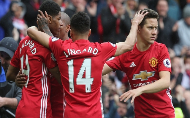 Ander Herrera and Marcus Rashford