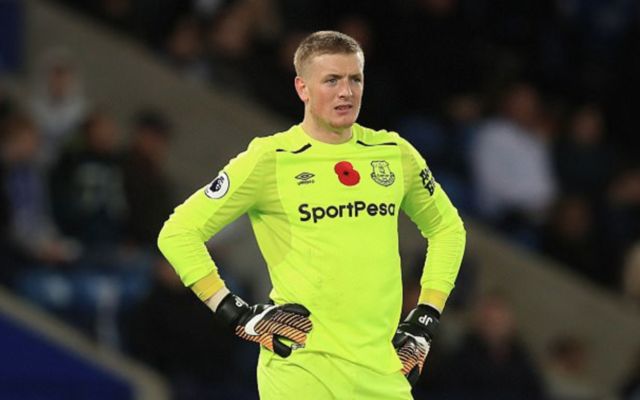 Everton 'keeper Jordan Pickford