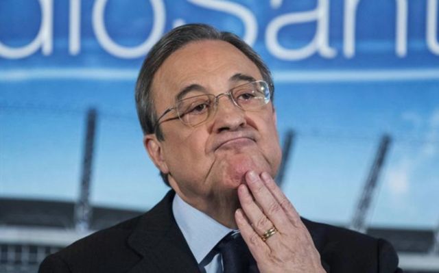 Real Madrid president Florentino Perez