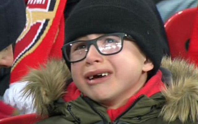 Arsenal made a young child cry in Man City loss