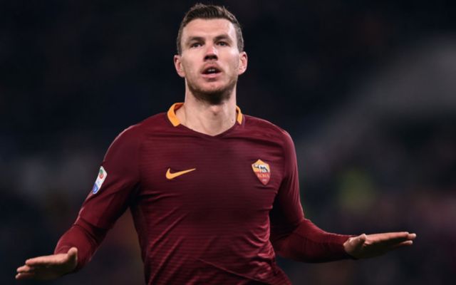 Roma striker Edin Dzeko