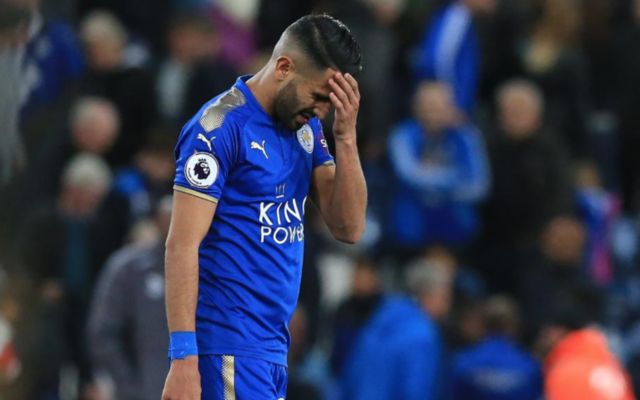 Leicester winger riyad Mahrez