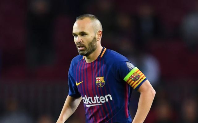 Barcelona midfielder Andres Iniesta