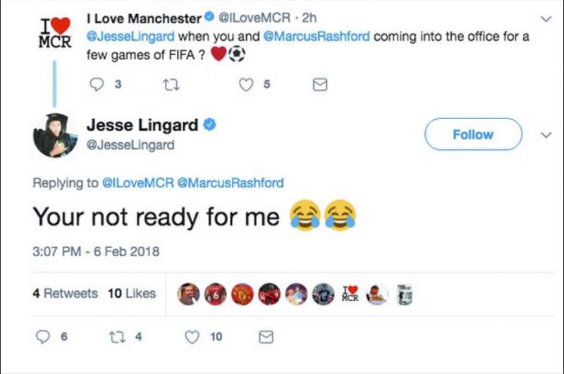 lingard tweet